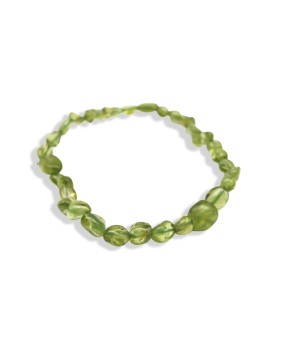 Natural Peridot Snowflake Crystal Bracelet
