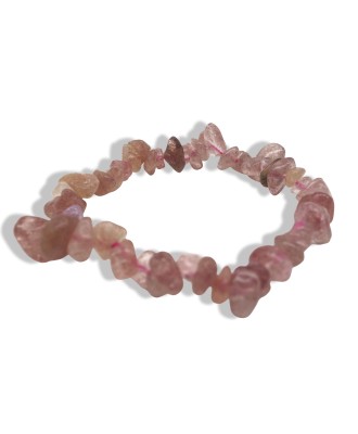 Natural Strawberry Crystal Snowflake Crystal Bracelet