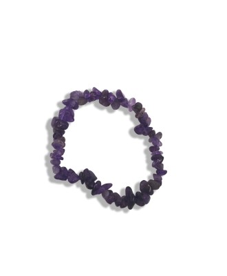 Natural Amethyst Snowflake Crystal Bracelet