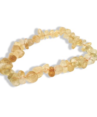Natural Citrine Snowflake Crystal Bracelet